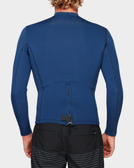 RVCA Mens Back Zip Neoprene Wetsuit Top - Navy