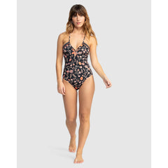 Roxy Kerala One-Piece Swimsuit - Anthracite Kerala Border
