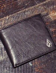 Volcom Slim Stone Wallet - Black