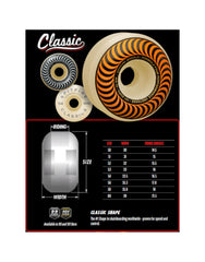 Spitfire Formula Four 99 Duro Skateboard Wheels - Floral Swirl Classic 52