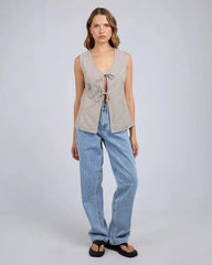 Silent Theory Sunday Tie Top - Chocolate