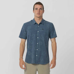 O'Neill TRVLR UPF 50 Traverse Slub SS Shirt - Midnight Navy