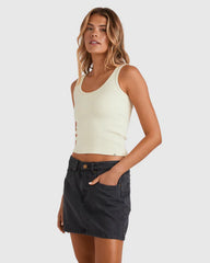 Billabong Frankie Denim Skirt - Washed Black