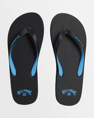 Billabong Mens Stacked Thong/Jandal - Black/Blue