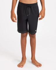 Quiksilver Youth 8 - 16 Pu-Tawhiro 17" Volley Swim Short - Black