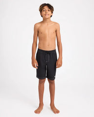 Quiksilver Youth 8 - 16 Pu-Tawhiro 17" Volley Swim Short - Black