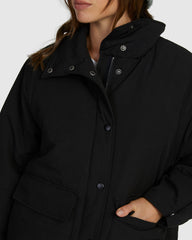 Roxy This Time Puffer - Anthracite