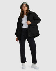 Roxy This Time Puffer - Anthracite
