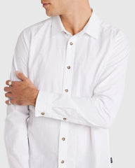 RVCA Base Linen LS Shirt - White