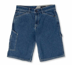 Volcom Labored Denim Utility Short - Indigo Ridge Wash