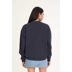 Huffer Womens Slouch Crew 350/Garden Party - Navy