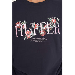 Huffer Womens Slouch Crew 350/Garden Party - Navy