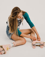 Impala Quad Skate Rollerskates - Pink/Yellow