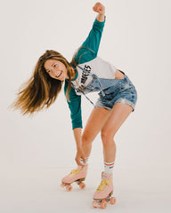 Impala Quad Skate Rollerskates - Pink/Yellow