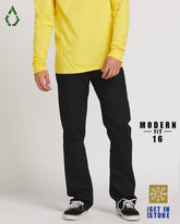 Volcom Solver Denim Jeans - Black On Black (BKB)