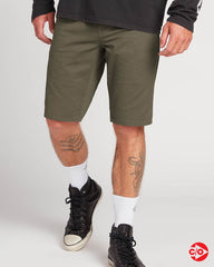 Volcom Solver Lite 5 Pocket Short - Army Green Combo