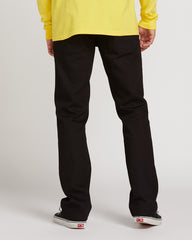Volcom Solver Denim Jeans - Black On Black (BKB)