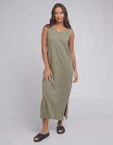 Silent Theory Harley Tank Dress - Khaki