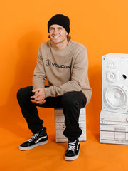 Volcom Stonicon Crew Fleece - Khaki