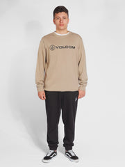 Volcom Stonicon Crew Fleece - Khaki