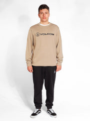 Volcom Stonicon Crew Fleece - Khaki