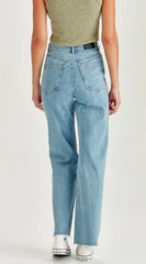Junkfood Avril Wide Leg No Rips Jeans - Blue