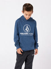 Volcom Youth Round One 3 Pullover Fleece - Tidal Blue