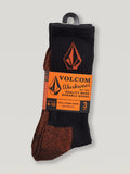 Volcom Workwear Socks - Black/Orange