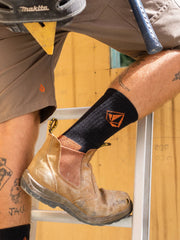 Volcom Workwear Socks - Black/Orange