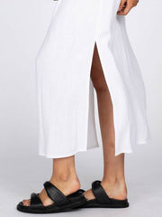 Rusty Resort Midi Dress - White