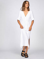 Rusty Resort Midi Dress - White