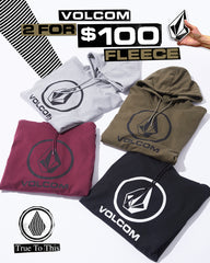 Volcom Youth Round One 3 Pullover Fleece - Tidal Blue