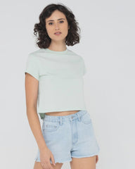 Rusty Blanks Baby Tee - Surf Spray