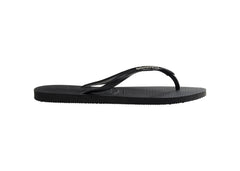 Havaianas Slim Logo Metallic - Black/Silver