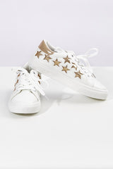 Betty Basics Star Struck Sneaker - Light Gold