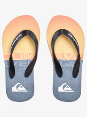 Quiksilver Boys 2-7 Molokai Art SP KD Jandals - Grey/Orange/Grey