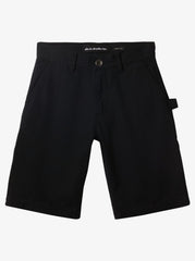Quiksilver Carpenter Straight Fit Walk Shorts Youth - Black