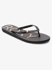 Roxy Viva Glitter V Sandal - Black
