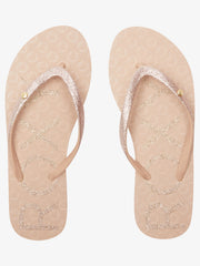 Roxy Viva Glitter V Jandals - Champagne