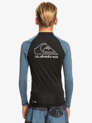 Quiksilver 8-16 On Tour LS Youth Rashie - Bering Sea