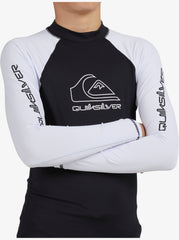 Quiksilver Youth On Tour Long Sleeve UPF 50 Rash Vest - Black
