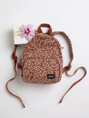 Roxy Always Core Canvas Backpack - Rustic Brown Animalia Dot