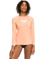 Roxy Classic LS Lycra UPF 50 Rashie - Papaya Punch