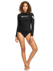 Roxy Womens Heater LS Thermal Rash Gard- Anthracite