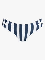 Roxy Womens Parallel Paradiso Reversible Separate Hipster Bikini Pant - Mood Indigo Big Reversable Stripe