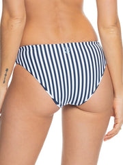 Roxy Womens Parallel Paradiso Reversible Separate Hipster Bikini Pant - Mood Indigo Big Reversable Stripe