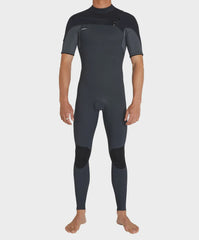 O'Neill Hyperfreak CZ Short Arm Steamer Wetsuit 2mm - Gunmetal/Black/Graphite