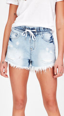Junkfood Stella Shorts - Blue