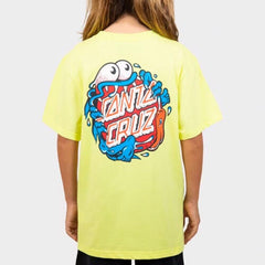 Santa Cruz OS Slasher Dot SS Crew Neck Tee-Light Green