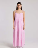 Huffer Harper Resort Dress - Pink/White